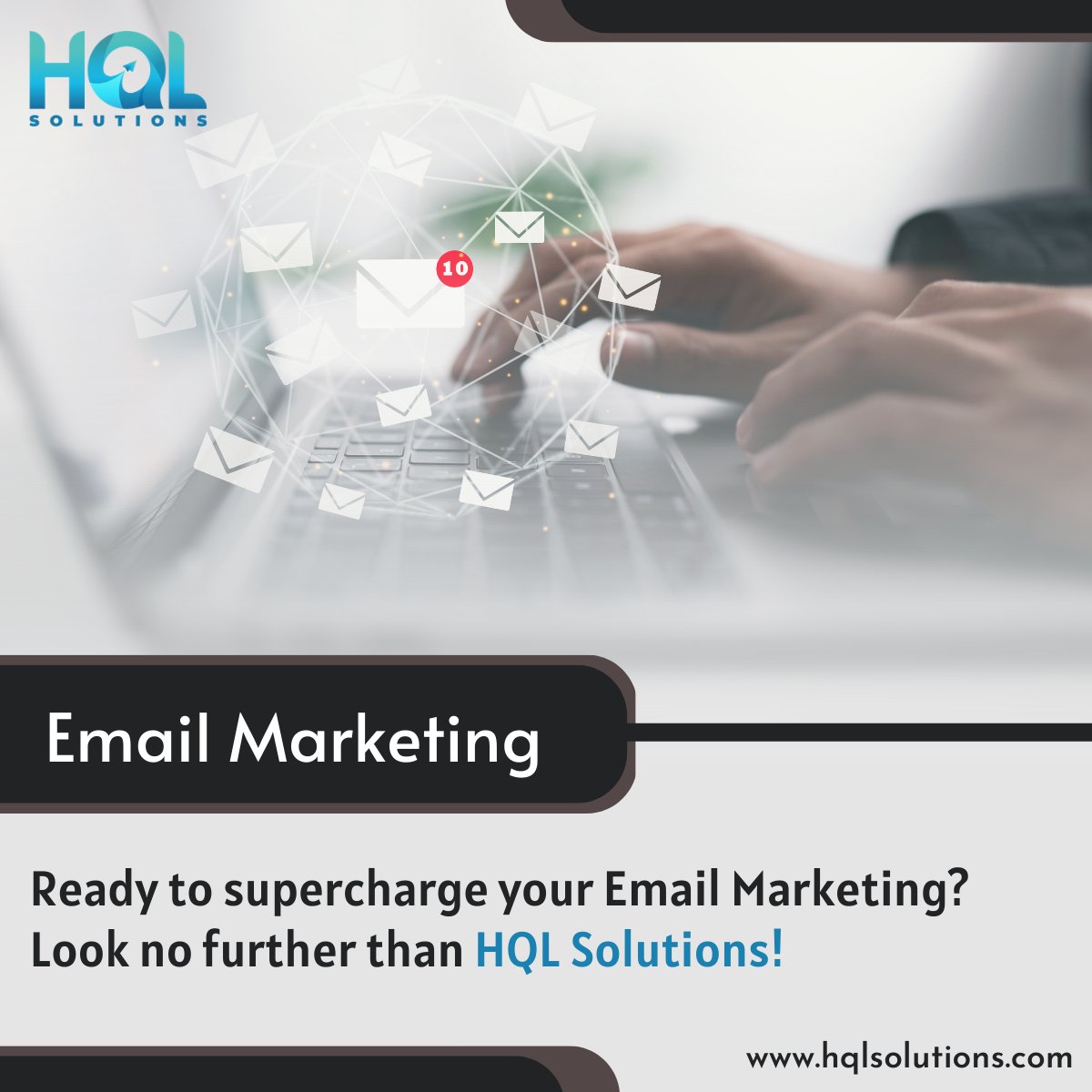 hql_solutions's tweet photo. Ready to supercharge your email marketing?
Look no further than HQL Solutions! 📨
We offer end-to-end email marketing services, from strategy and design to execution and analysis.
Contact us for a FREE consultation! 💼

#EmailMarketing #DigitalMarketing #HQLSolutions https://t.co/LJWltlkHfz