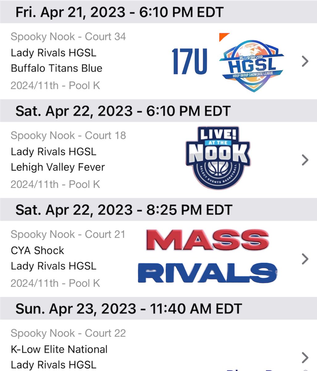 LadyRivals's tweet photo. Our 17U #HGSL @hgsl_girls squad is loaded w/ @NEPSGBCA &amp; @MIAA033 next level talent &amp; will be @SelectEventsBB #LiveattheNook  D1 live evaluation period. @TwinViZuals @IAMCoachU1 #RivalsWay https://t.co/4rccamNzS3