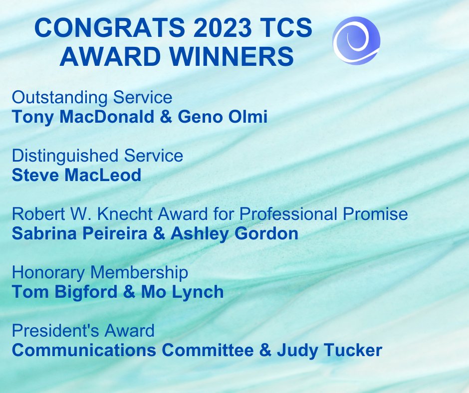 A big congratulations to the winners of the 2023 TCS Awards! We are so grateful for everything that you do for TCS and the entire coastal community.