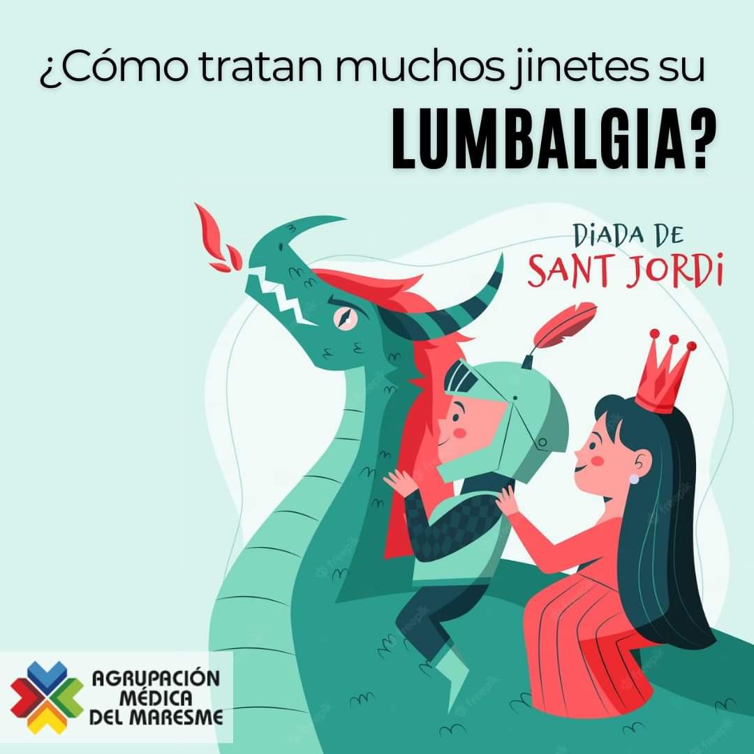 Inst_TraumaBCN's tweet photo. 🏇 Muchos de nuestros pacientes son jinetes, como Sant Jordi, y con la práctica ecuestre suelen tener problemas lumbares, por desgaste o aplastamiento discal.

Nuestros tratamientos con medicina regenerativa les dan sorprendentes resultados. Llámanos para una consulta.
#santjordi https://t.co/u9efbcVOum