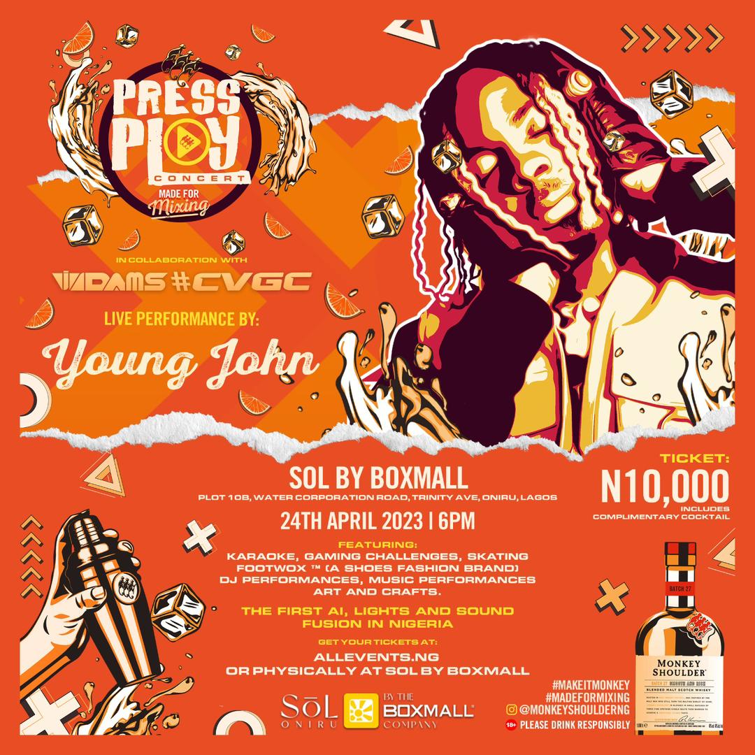 ToonzPhil's tweet photo. "Press Play Concert" don't waste time at all, this came right in time, 10k is not much to enjoy the Unlimited vibe on 24th April, 2023. #CVGC https://t.co/2lvC7vtvZS