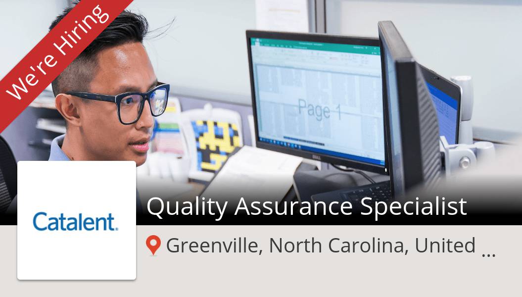 MarcSharp13's tweet image. Are you a #Quality #Assurance Specialist in #Greenville? #Catalent is waiting for you! #job workfor.us/catalent/j8nz