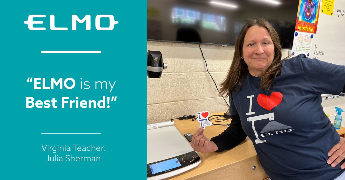 ELMO_USA's tweet photo. "1 million million million thanks for my cool T-shirt and stickers! Thanks again for everything! My ELMO is my best friend!" - Virginia Teacher https://t.co/OkiMUHidXL