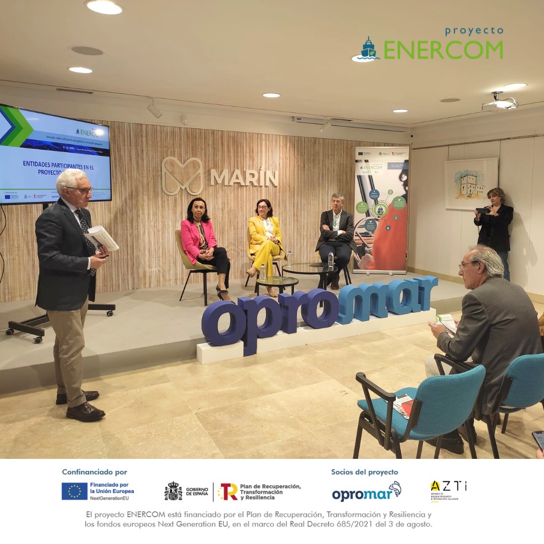 Enercom5's tweet photo. Gracias a todos por acompañarnos en el día de hoy en la Jornada sobre #EficienciaEnergética en el sector pesquero, que celebramos en Marín. https://t.co/GZVFzAjRyA