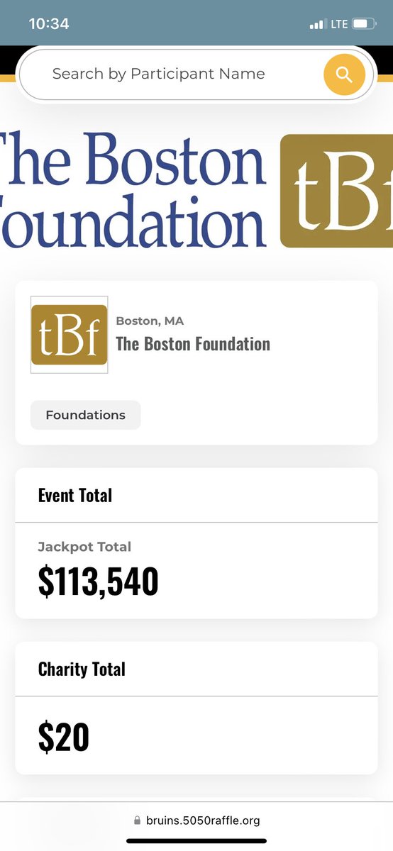 Wishing you had a chance at another @NHLBruins 50/50?? Well good news! We’re back at it with the Bruins Foundation now through 5/4! We’ll also be selling in person at the game on 4/26. Enter now to be eligible for early bird prizes as well! bruins.5050raffle.org/give/bbf/5050-…