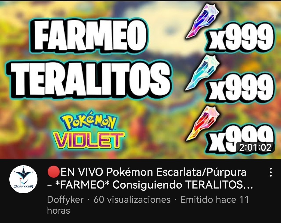 doffyker's tweet photo. Consiguiendo x999 de todos los tipos de Teralitos🔥

https://t.co/aXEUxkxUDB

#YouTube #gamer #PokemonViolet https://t.co/n80252CRGv