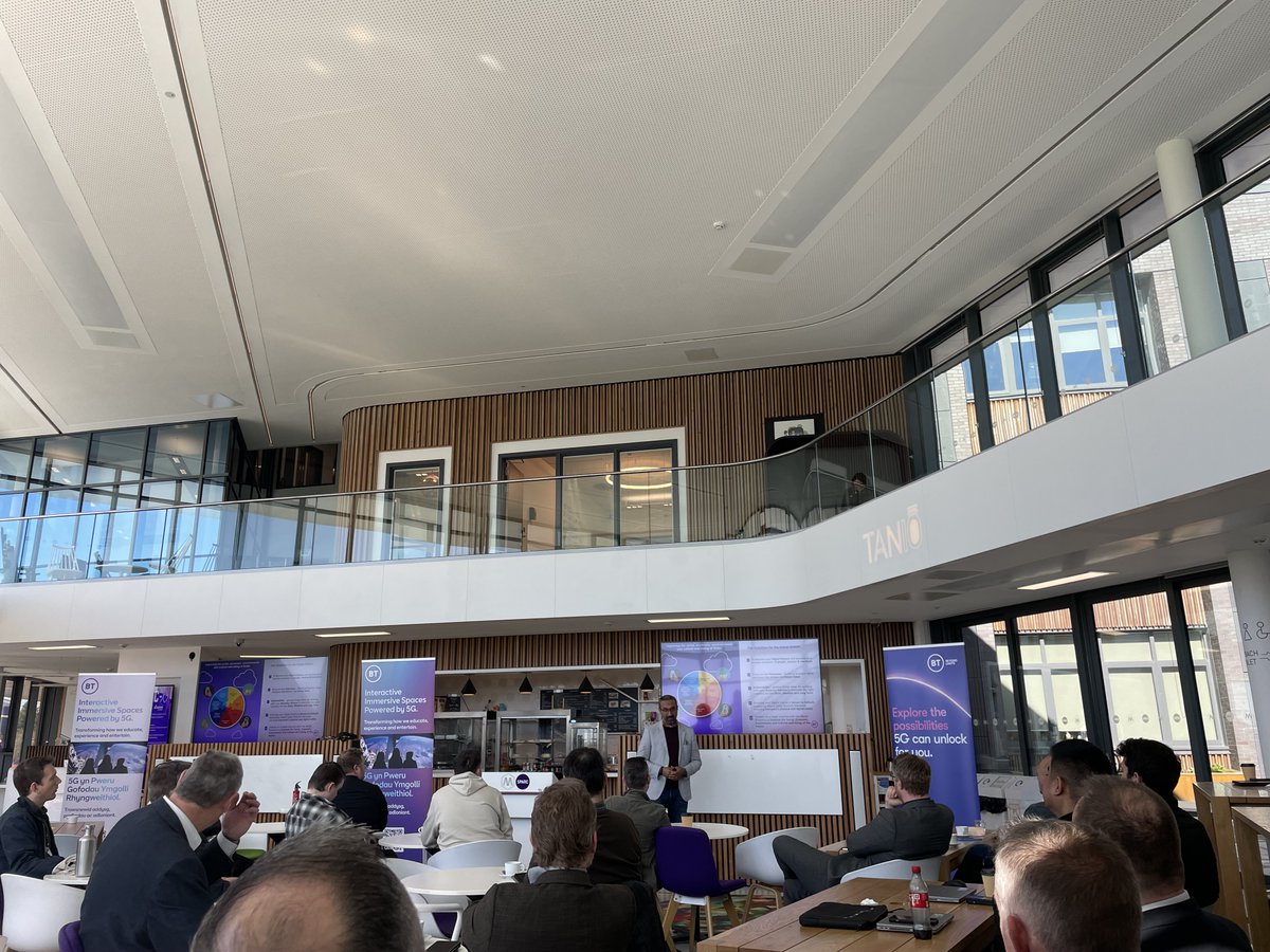 TrefiSMARTCymru's tweet photo. Great to hear about @bt_uk's ambitions for Wales yesterday at @M_SParc -especially the focus on #SmartTown technology! @LlywodraethCym @MenterMon https://t.co/CnQLHpLTmr