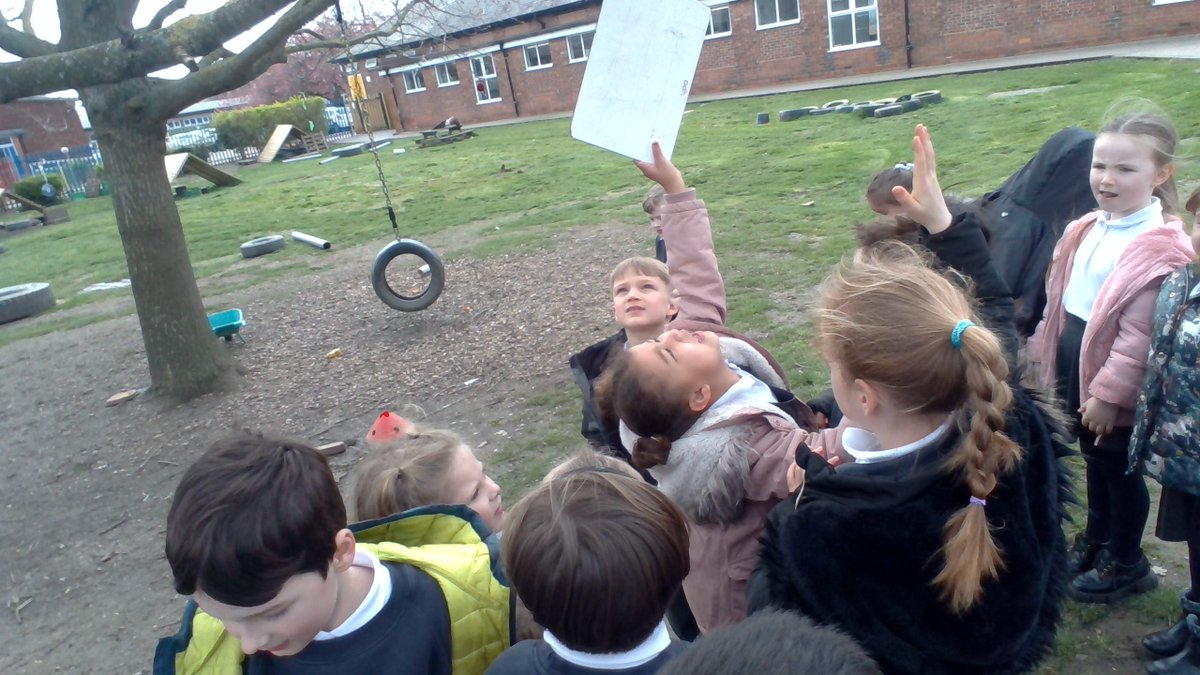 BPSHull's tweet photo. 1MH began their week hunting for the witch's lost items from the story 'Room on the Broom'. They found a hat, a bow, a wand, and a broom snapped in two! #BPSWriting https://t.co/Bk6nbH3AQ5