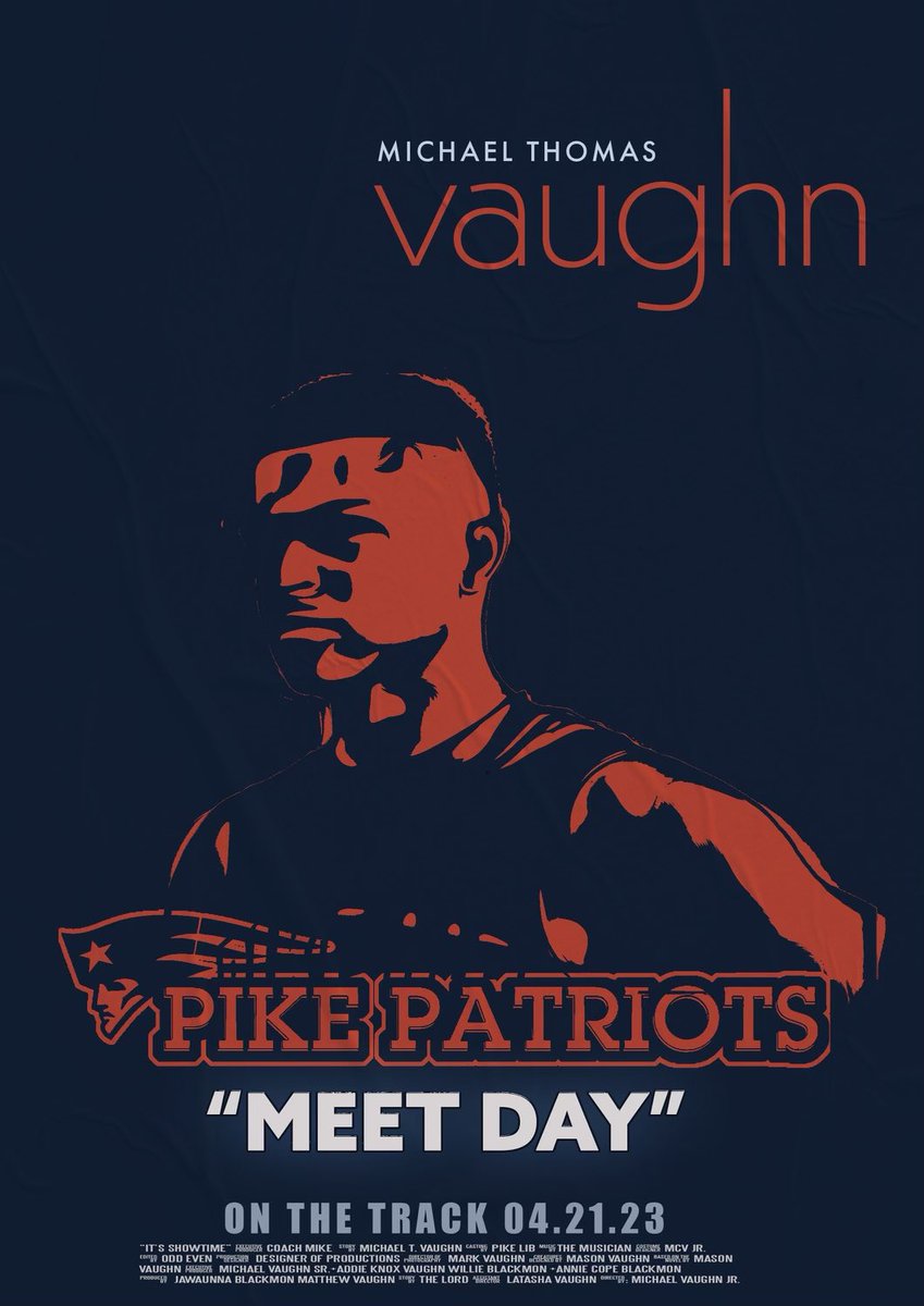 PikeLibPatriots's tweet photo. 👟 IT’S MEET DAY 👟

Good luck to Michael Thomas Vaughan at today’s track meet which will be held on the campus of Troy University. 

Today’s meet is the last one before next week’s sectionals. 

#GoPike | #PikeTrack | #RunMTV https://t.co/qGLXp6XZIe