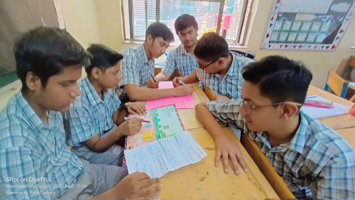 Ritika1977's tweet photo. Ss of grade X @ahlconintl explored  #designthinking  Module through an activity- Creative Art Interchange. The Ss collaborated &amp; creatively created artwork, stories, self composed poems and songs #Nationalism @y_sanjay @pntduggal @ashokkp @kandhari_ekta https://t.co/mJvoejGoIM