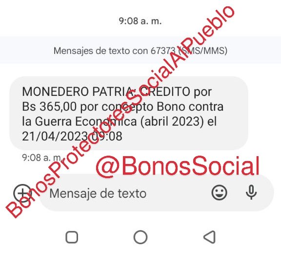 Bonos Protectores Social Al Pueblo tweet media