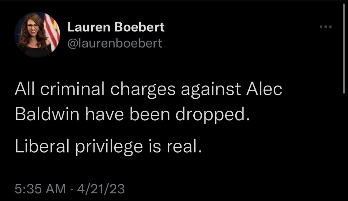 aintscarylarry's tweet photo. Lauren Boebert gave terrorists a guided tour of the Capitol the day before the trump insurrection. She tweeted Nancy Pelosi’s location during the 1/6 attack. She has a rap sheet a mile long. Her son faces criminal charges. Yet she remains in Congress.

Fascist privilege is real. https://t.co/VguywIepoD