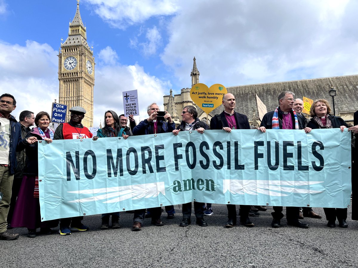 Right now, a sea of over 1000 Christians are marching towards parliament to demand an end to the fossil fuel era Someone needs to take a stand to protect our children from climate breakdown If not us, then who? If not now, then when? Together we say No more fossil fuels. Amen.