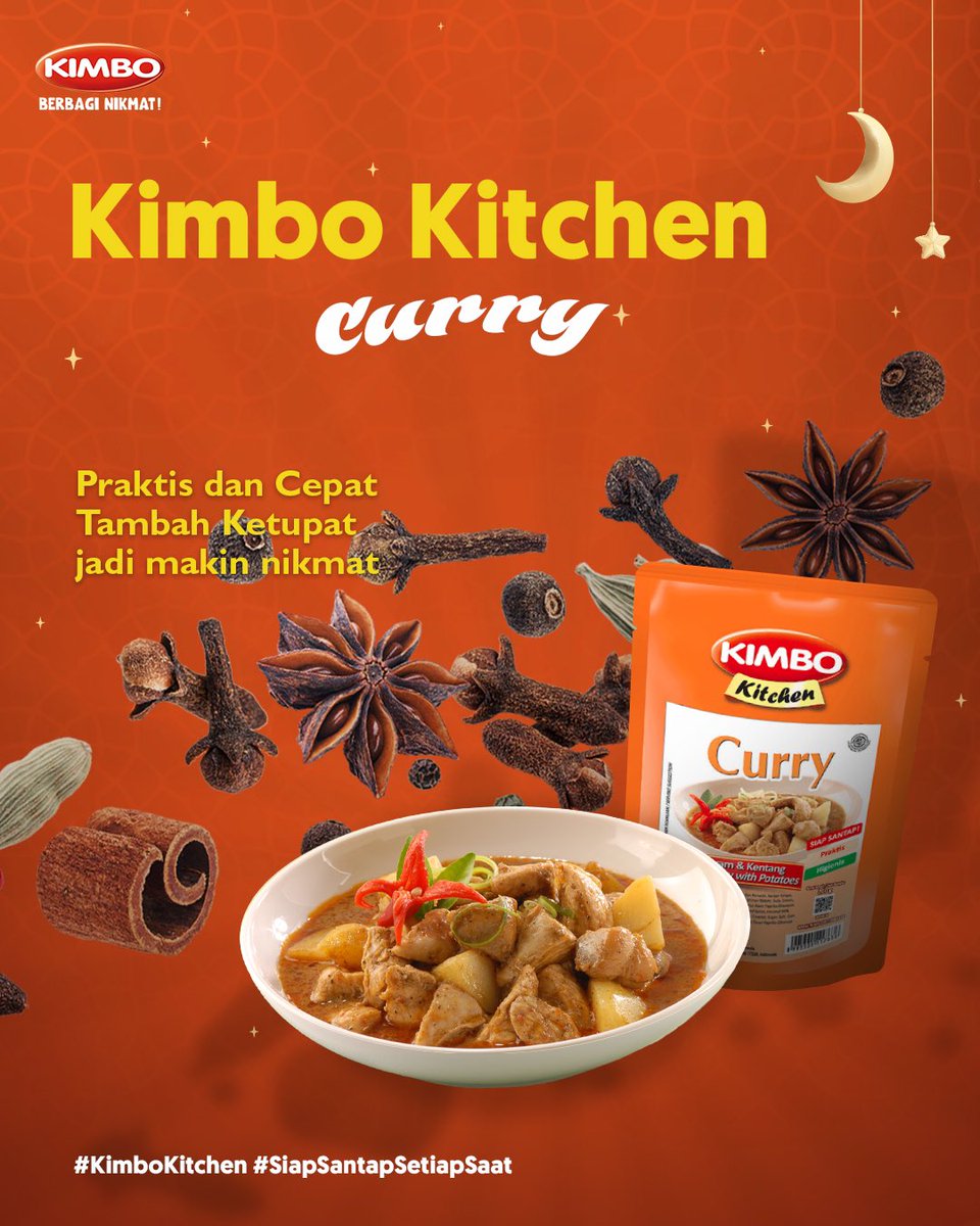KimboIdn's tweet photo. Nyiapin makanan buat lebaran gak perlu ribet! Cukup pakai Kimbo Kitchen Curry dan Kimbo Kitchen Rendang. Praktis, nikmat, dan bergizi yang cocok untuk keluarga di hari yang fitri!

Siapa nih yang udah siap-siap buat lebaran besok? 🙋🏻‍♀️

#Kimbo #KimboKitchen #SiapSantapSetiapSaat https://t.co/QRITtNcDrM