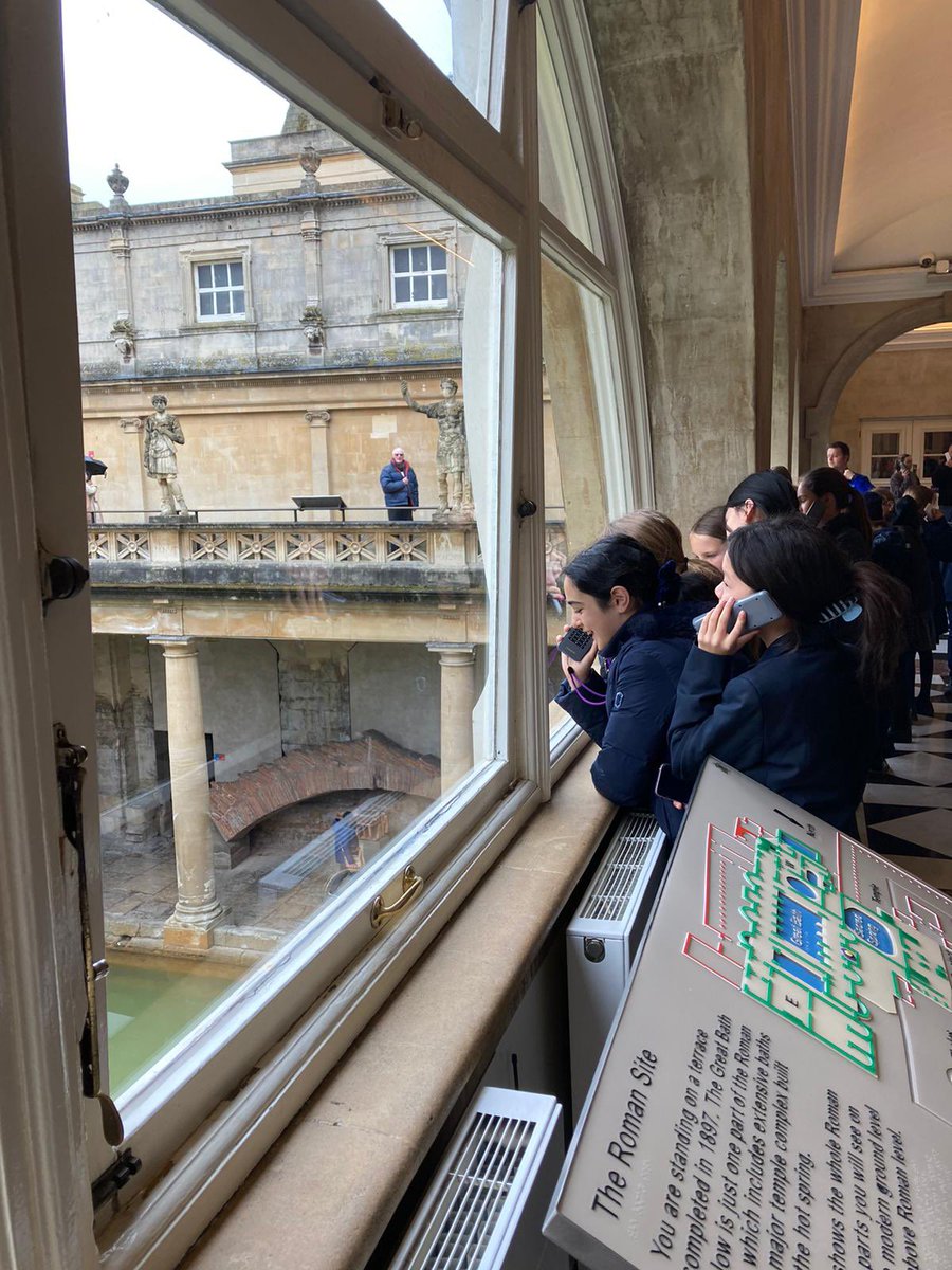 FHSSloaneSquare's tweet photo. Year 7 have had a fabulous time in Bath today on their Classics trip exploring the city’s rich cultural heritage and learning all about what Roman life was like in the city! #FHSTrips #Classics https://t.co/3CbFZdEmEE