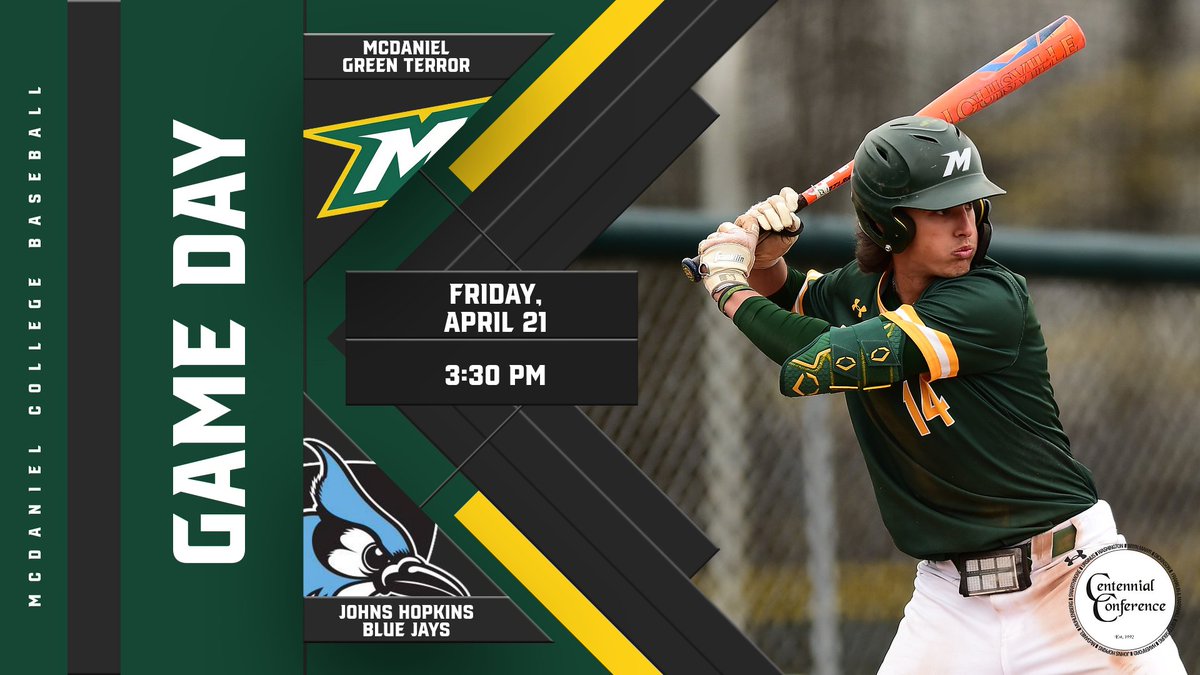 mcdanielsports's tweet photo. .@McDaniel_BASE faces the fourth-ranked Blue Jays looking to even the season series after a one-run loss on Tuesday.

🆚 No. 4 Johns Hopkins
📍 Preston Field
🕞 3:30 PM
📺 https://t.co/bACqNOi13V
📊 https://t.co/HlLwFTfUVa

#GetOnTheHill #d3baseball https://t.co/oov8ehI16u