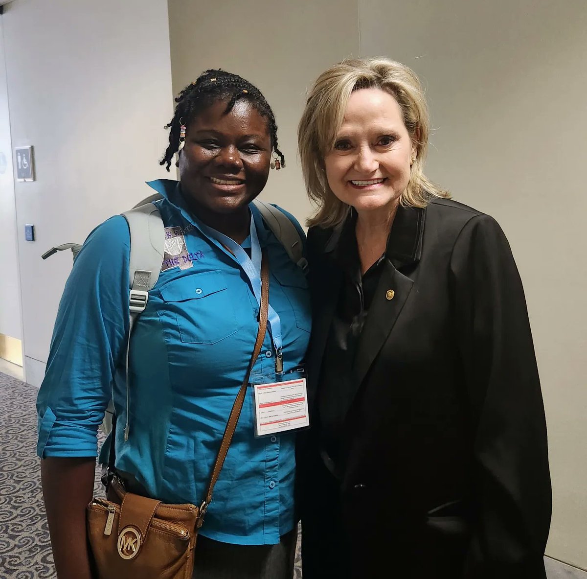 cjpalway's tweet photo. Yesterday, we were grateful to meet with Shane Waller with Senator Cindy Hyde-Smith’s office to share the story of our work to #EndDiaperNeed in Mississippi. Together, we can meet the needs of the 1 in 3 U.S. families who can’t afford to keep their babies clean, healthy &amp;   dry. https://t.co/V9FoLO8Z0e