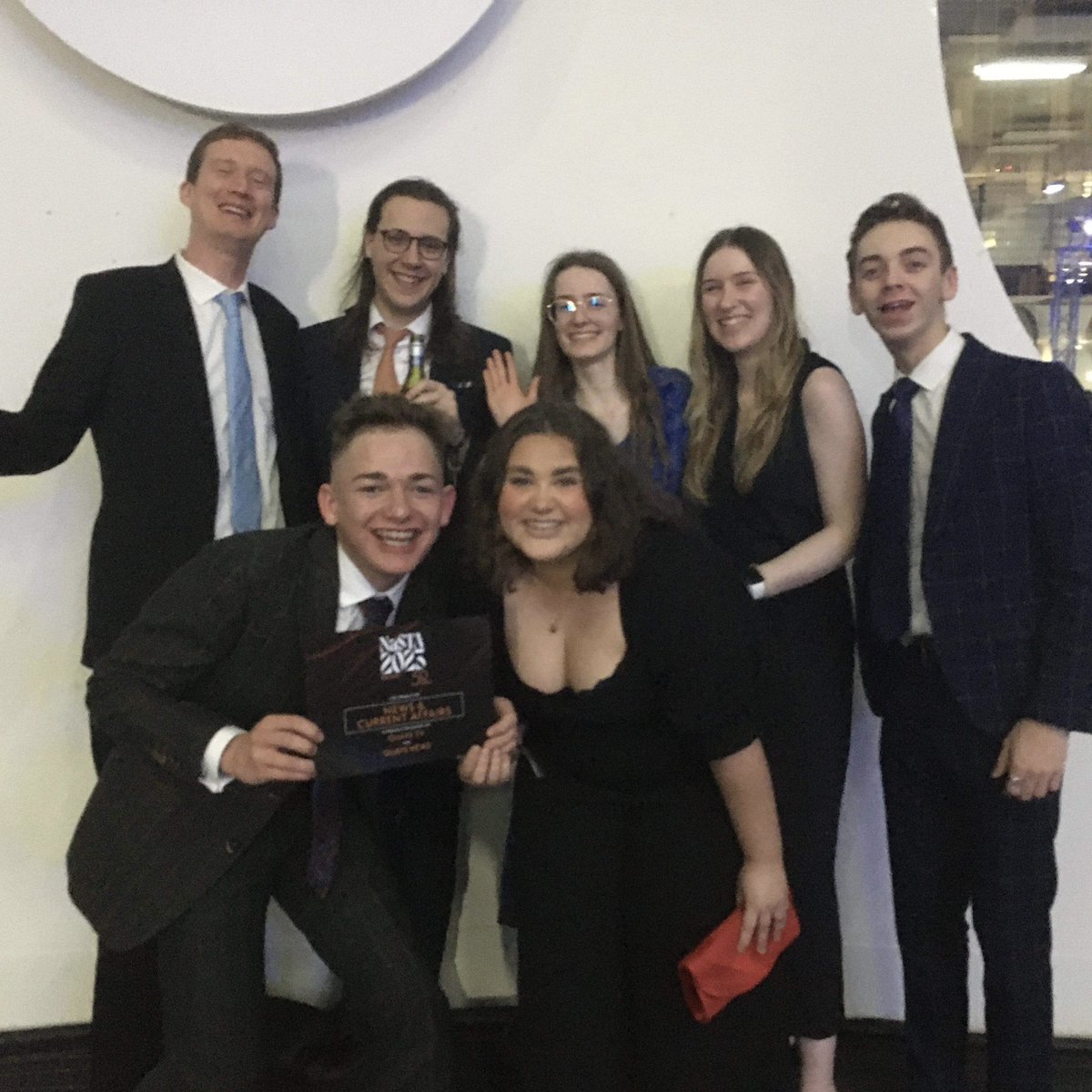 🍾 NaSTA 2023! 🍾

This time last week we were getting ready to head to London to celebrate the National Student Television Association’s 50th anniversary… and now Quays News is a bronze award-winning news and current affairs programme!