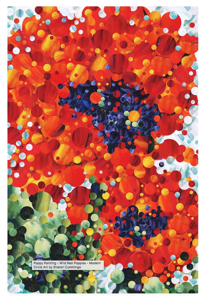 Wild Red Poppies HERE:  fineartamerica.com/featured/wild-… #red #art #poppies #poppy #Flowers #FLOWER #redflowers #SpringThings #fun #homedecor #artwork #mosaic #interiordecor #AYearForArt #BuyIntoArt