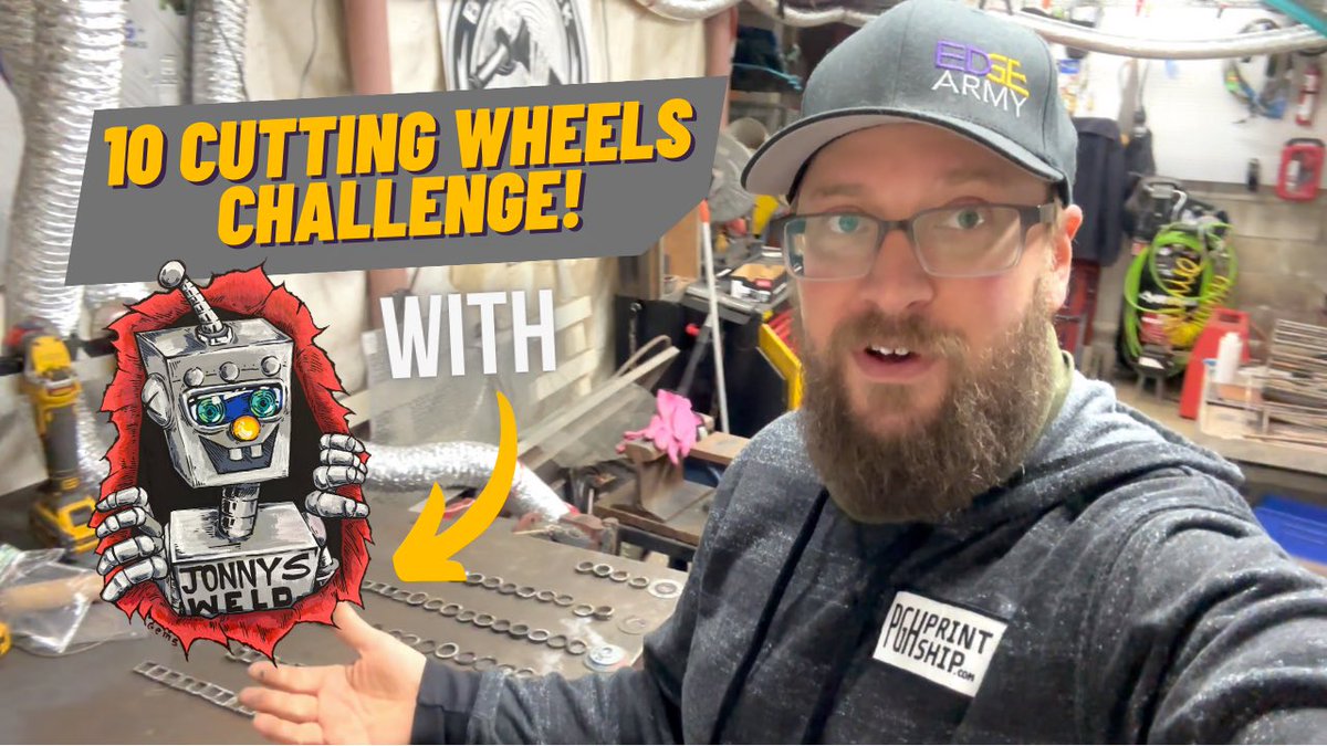 edge_cups's tweet image. 10 Cutting Wheels Challenge with #jonnysweld drops on our outube channel tomorrow morning! Will the results be what you expected?
youtu.be/DCbgW7fh9QM

#cuttingwheels #cutoffwheel #edgearmy @Jonny_Havoc #edgeweldingcups #youtube