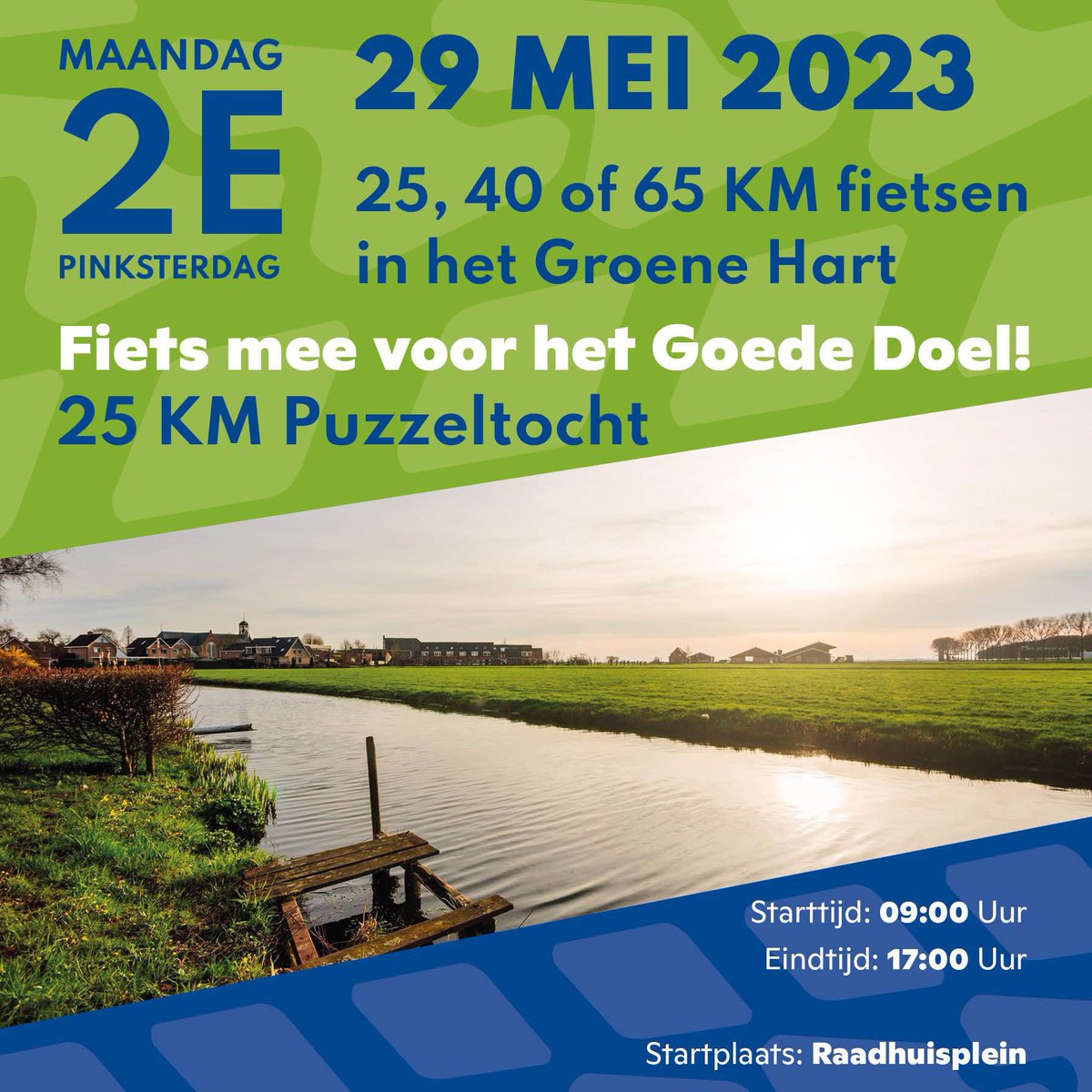 JanCJOostveen's tweet photo. Fiets 2e pinksterdag een mooie rit en maak uzelf en een ander blij! De opbrengst is voor de Zonnebloem afdeling Gemeente Bodegraven-Reeuwijk https://t.co/558DV56cNl