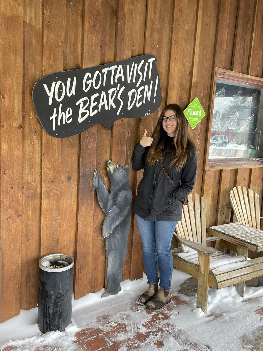 SeCanLauren's tweet photo. When u take @SeCan new girl from Ontario @ReaneyCass on a tour thru NE #Sask in terrible driving conditions, u gotta end it with a trip to the Bear’s Den Gronlid #Sask #worthit #SeedDogsOfTwitter #AprilBlizzard #plant23 #seed deliveries 🚚 #BirthdayGirl https://t.co/BUyOJ4zI3W