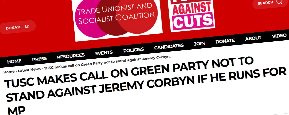 #TUSC makes call on <a href="/TheGreenParty/">The Green Party</a> not to stand against @JeremyCorbyn if he runs as an independent MP
Open Letter at bit.ly/41NVmbO
PRT, and please share with your networks