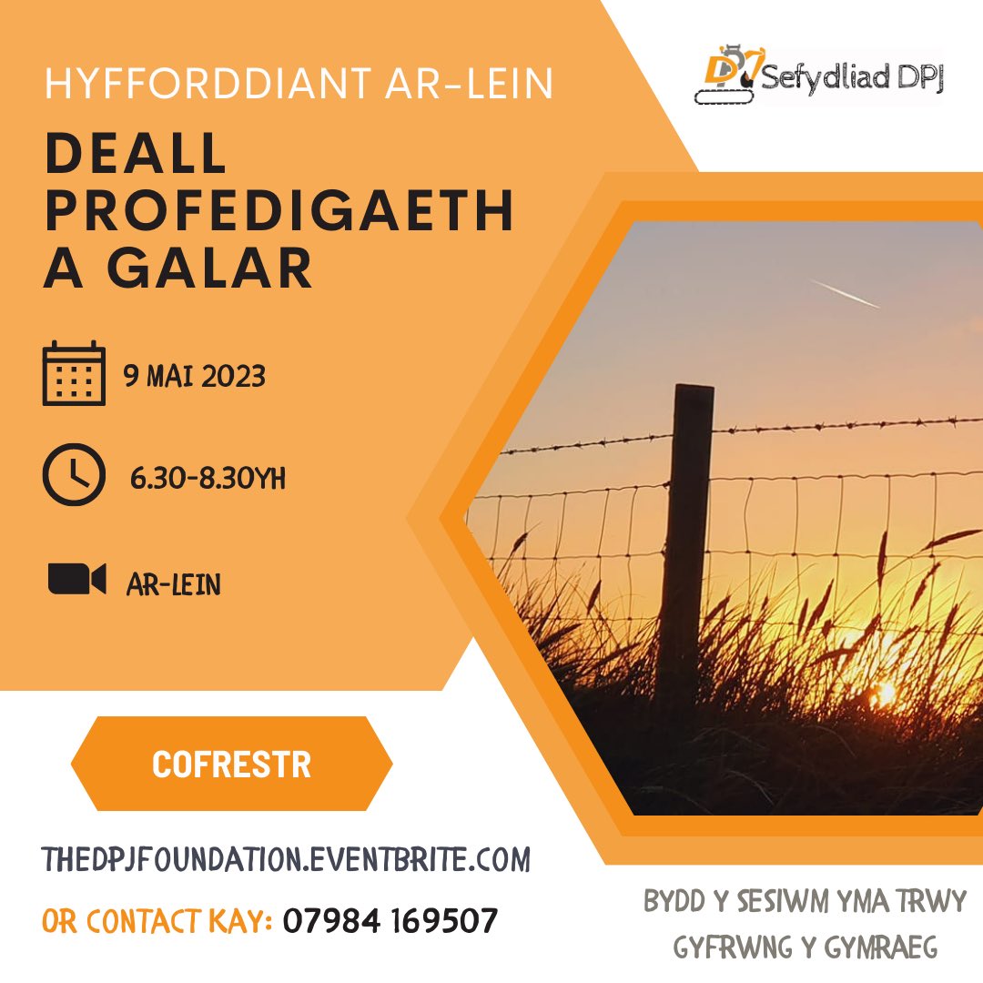 MantellGwynedd's tweet photo. This information is specifically for a Bereavement and Grief Training opportunity through the medium of Welsh by the DPJ Foundation
@dpjfoundation #profedigaeth #grief #galar #TheDPJFoundation https://t.co/oICOPugHOt