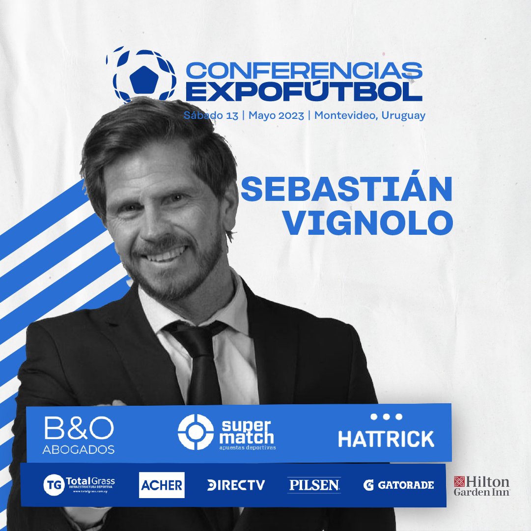 𝐏𝐨𝐥𝐥𝐨 𝐕𝐢𝐠𝐧𝐨𝐥𝐨 𝐞𝐧 𝐌𝐨𝐧𝐭𝐞𝐯𝐢𝐝𝐞𝐨 🎤🇦🇷 Una voz de relato inconfundible.

El sábado 13 de Mayo en el Hotel Hilton Garden Inn 📌

🎟 Entradas en expofutbol.com.uy con coffe, alimentos, bebidas y after con show INCLUIDO.

⚽️ Más de 10 speakers

<a href="/PolloVignolo/">Sebastián Vignolo</a>