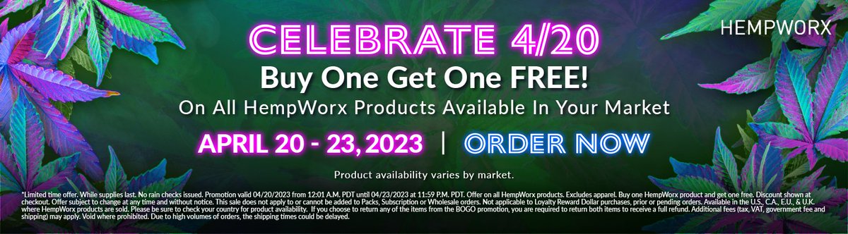 hempdoeswork's tweet photo. Hempworx 420 2 for 1Sale !!!!  Ends  4/23 _ -https://t.co/Ss7TG3JJXG  - #HempWorx420 #420 #CBD #HempWorx #420Sales #420Sales #CBDdiscounts #2for1Deal #HempWorx420 #CBDproducts #ThursdaySales #LimitedTimeOffer #CBDCommunity #NaturalHealth #HolisticHealth #420cbd #420discounts https://t.co/F8vnigrZVB