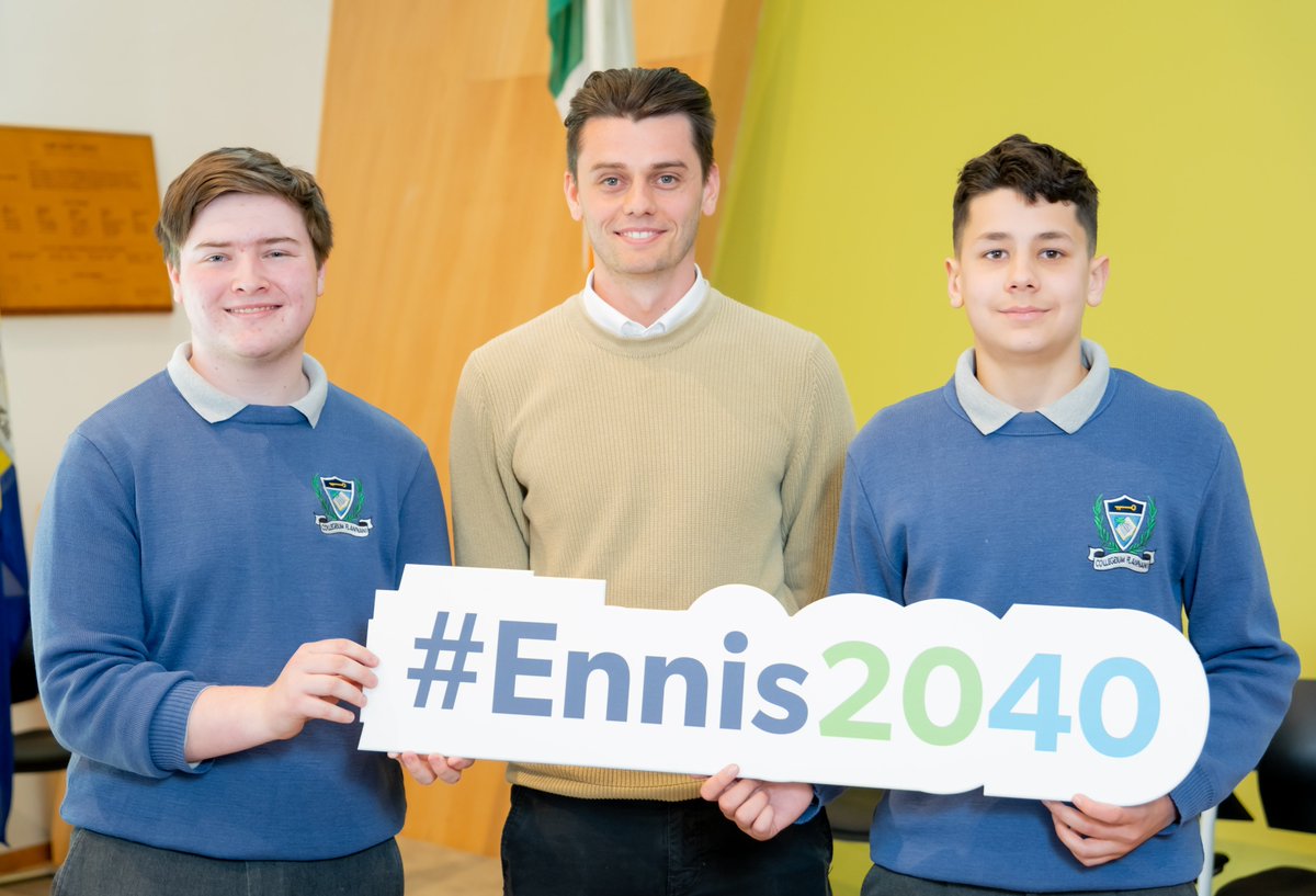 Ennis2040's tweet photo. The Judges were blown away by the presentations delivered by TY students of @EnnisCC, @colaiste_muire , @StFlannans and @RiceCollegeNews this week. Well done All !
#eninis2040 #EducationOutreach #ActiveCitizenship #TY #sustainabilityility #climateadaptivetown https://t.co/RdMesUCWYd