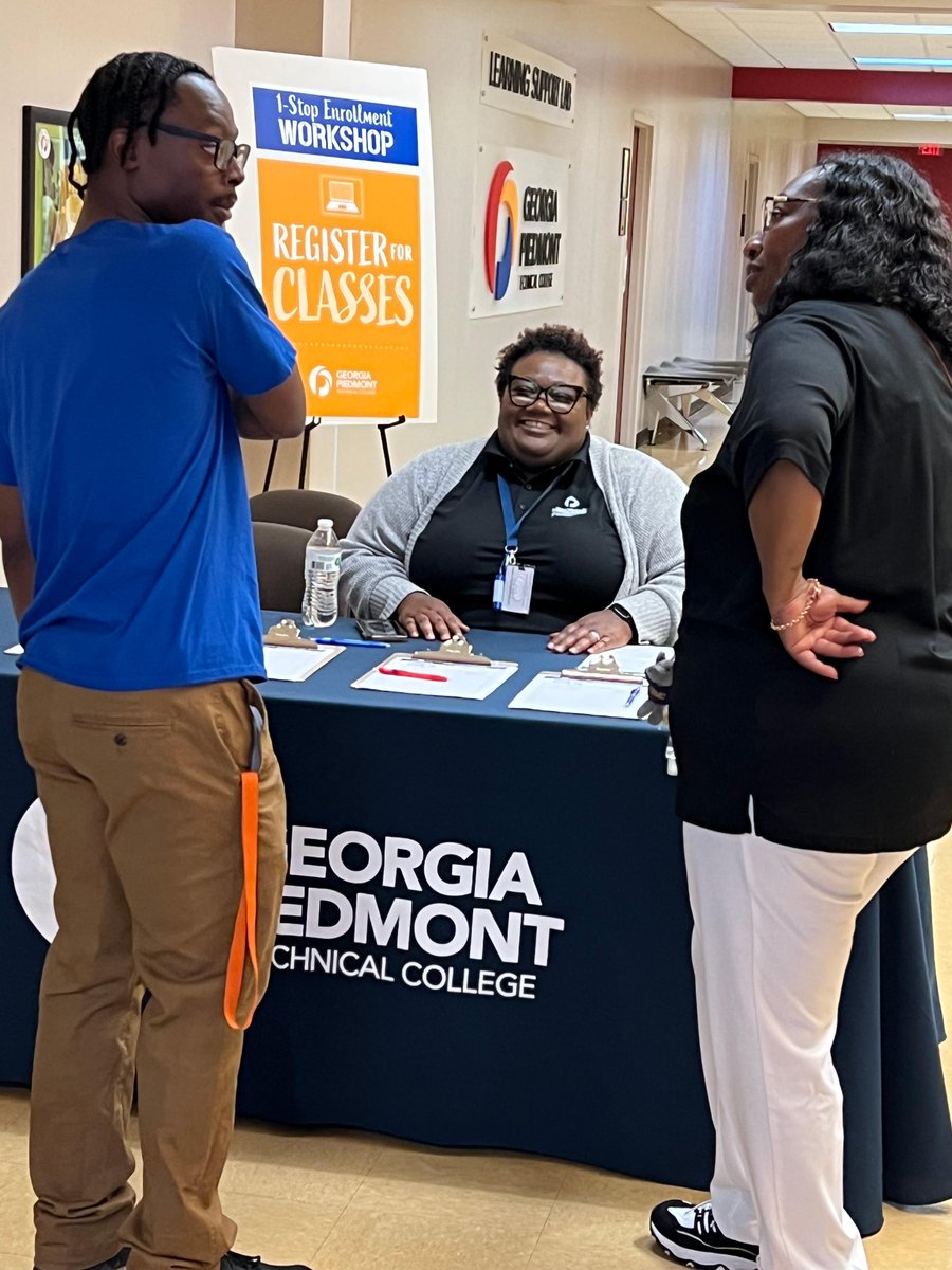GoGPTC's tweet image. Our One-Stop Enrollment Event is in full swing! Come see us at the Clarkston campus till 2PM🕑 

#GoGPTC