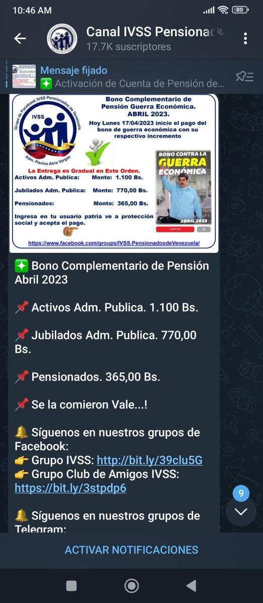 larag_2021's tweet photo. Hay que ser bien HDP, tanto a los ACTIVOS cómo a los JUBILADOS les subieron un 52% el bono de guerra económica y a los POBRES PENSIONADOS le subieron 5 Bs...leyeron bien? CINCOOO BS. Tengo demasiada arrechera 😡😡😡😡😡 YA BASTA DE TANTA INJUSTICIA https://t.co/8bGuMEv1uh