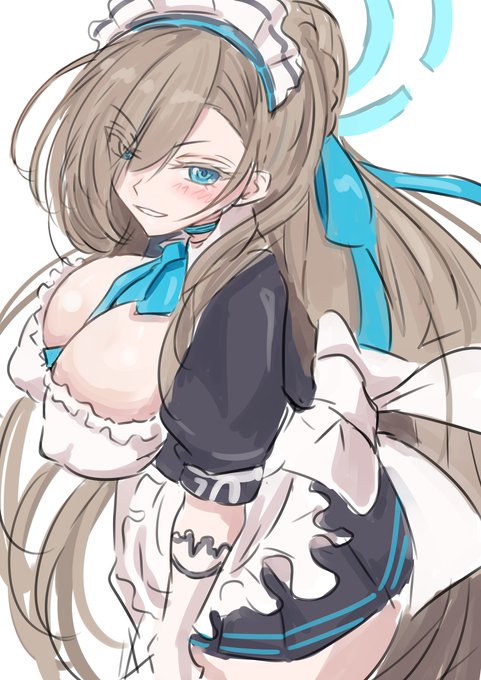 という訳でブルアカのアスナらくがき 