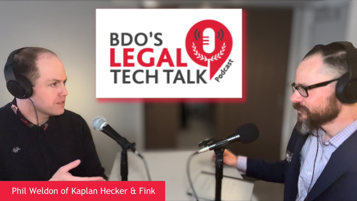 We had 4 amazing conversations with exceptional #legalprofessionals during the live <a href="/BDO_USA/">BDO USA</a> #LegalTechTalk #Podcast at #LegalWeek2023. 
Up 1st: Phil Weldon of @KaplanHecker!  
 lnkd.in/gusEHU9m
<a href="/Apple/">Apple</a> lnkd.in/geArVT9s
<a href="/SpotifyUSA/">Spotify USA</a> lnkd.in/gyVm4aFR
#ediscovery