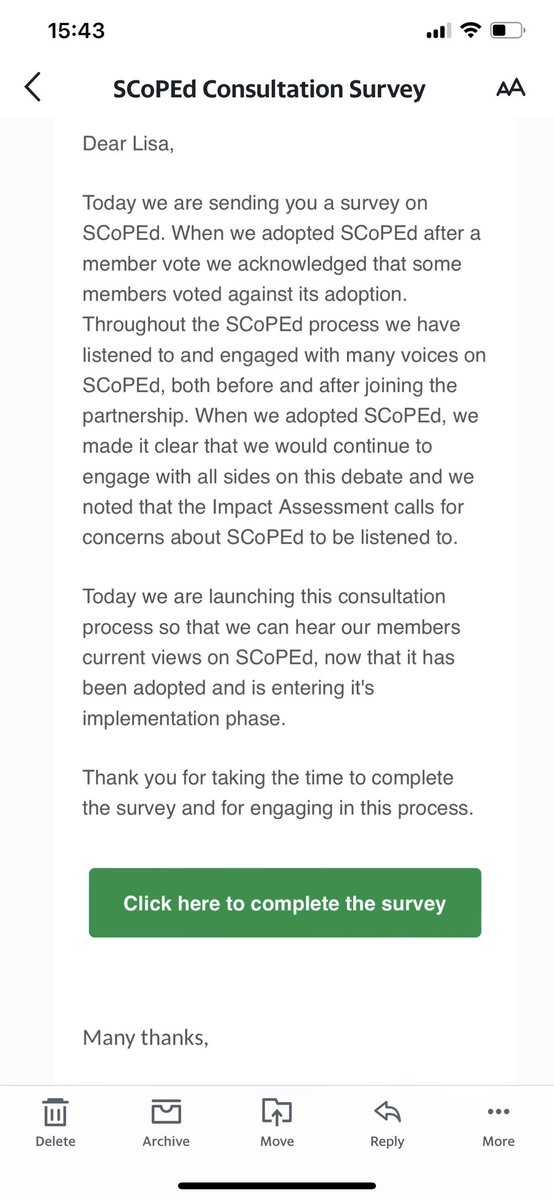 lisamajoruk's tweet image. #SCoPEd consultation survey for NCS members has just been circulated. #TherapistsConnect