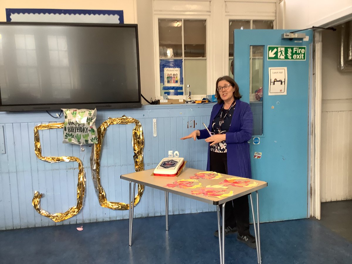 LorneSchool's tweet photo. What a busy but successful week at Lorne! Today we celebrated the school’s 50th birthday with a celebratory assembly and tea party where we welcomed back some familiar faces and took a trip down memory lane #teamlorne https://t.co/K3KJOk9lDw