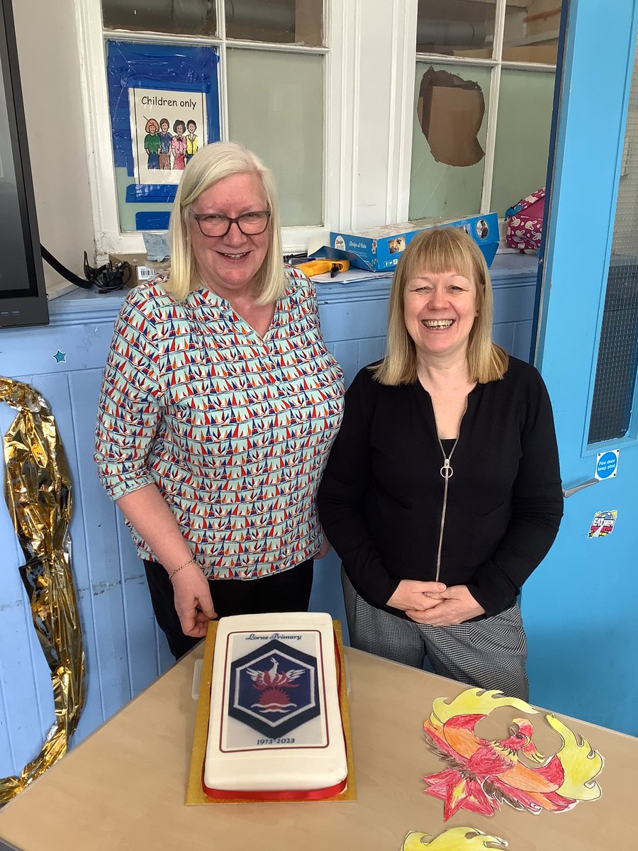 LorneSchool's tweet photo. What a busy but successful week at Lorne! Today we celebrated the school’s 50th birthday with a celebratory assembly and tea party where we welcomed back some familiar faces and took a trip down memory lane #teamlorne https://t.co/K3KJOk9lDw