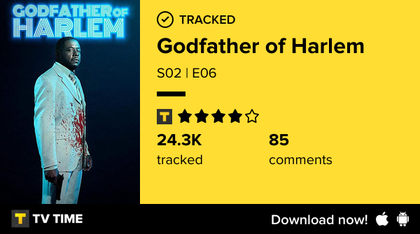 Jazzca's tweet photo. I've just watched episode S02 | E06 of Godfather of Harlem! https://t.co/8c8WySFSLl #tvtime https://t.co/1F5TsXTVyB