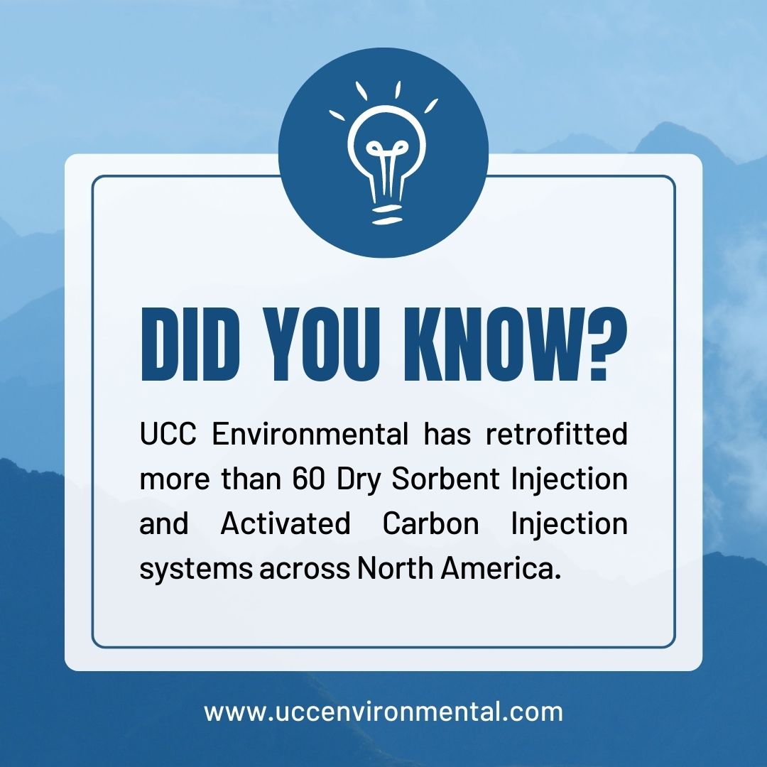 uccenviro's tweet photo. Did you know that UCC has retrofitted more than 60 DSI/ACI systems across North America?  If you're experiencing issues with your air pollution control system, call us today! https://t.co/yYH6Jm8OHg