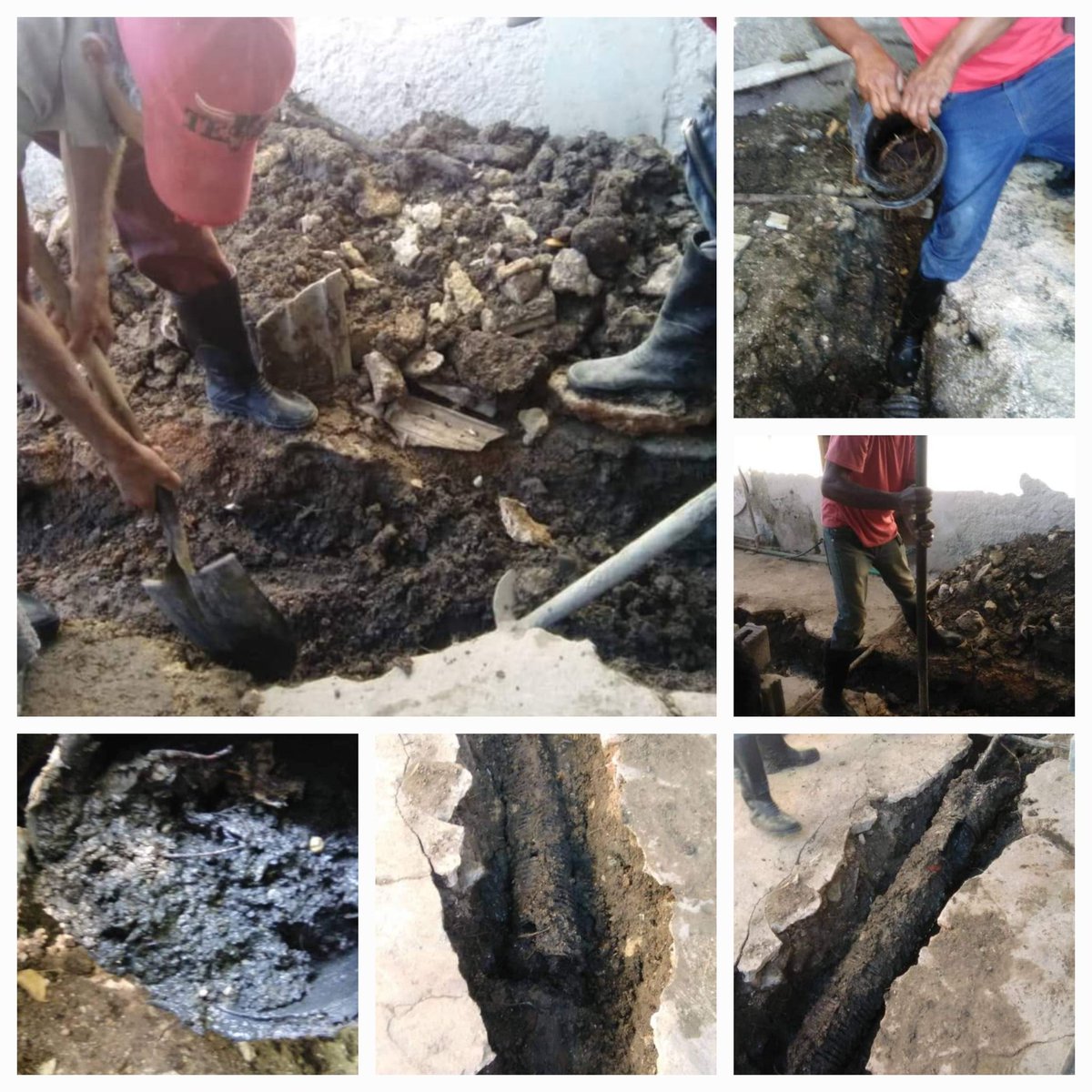 #aguasoeste Se trabaja en la cuidadela número 11 del Municipio de Güines , se comienza con la sustitución de la línea principal y trabajos se mantenimiento del sistema con equipo especializado. #mayabequecreciendojunto #AYS