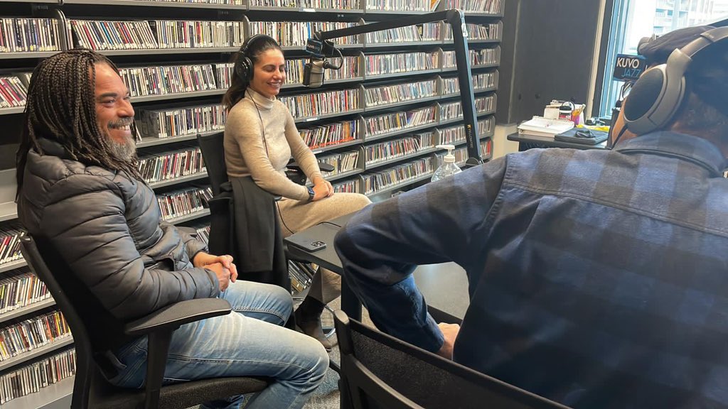 thebiennial's tweet photo. Live on @KUVOJazz 🎙️@XAlfonsoOficial and @LusitanaCuba talking more about Fábrica de Arte Américas and the amazing lineup we’ve prepared for you! https://t.co/gSOFuzdL36 https://t.co/WJ8IIECUpe