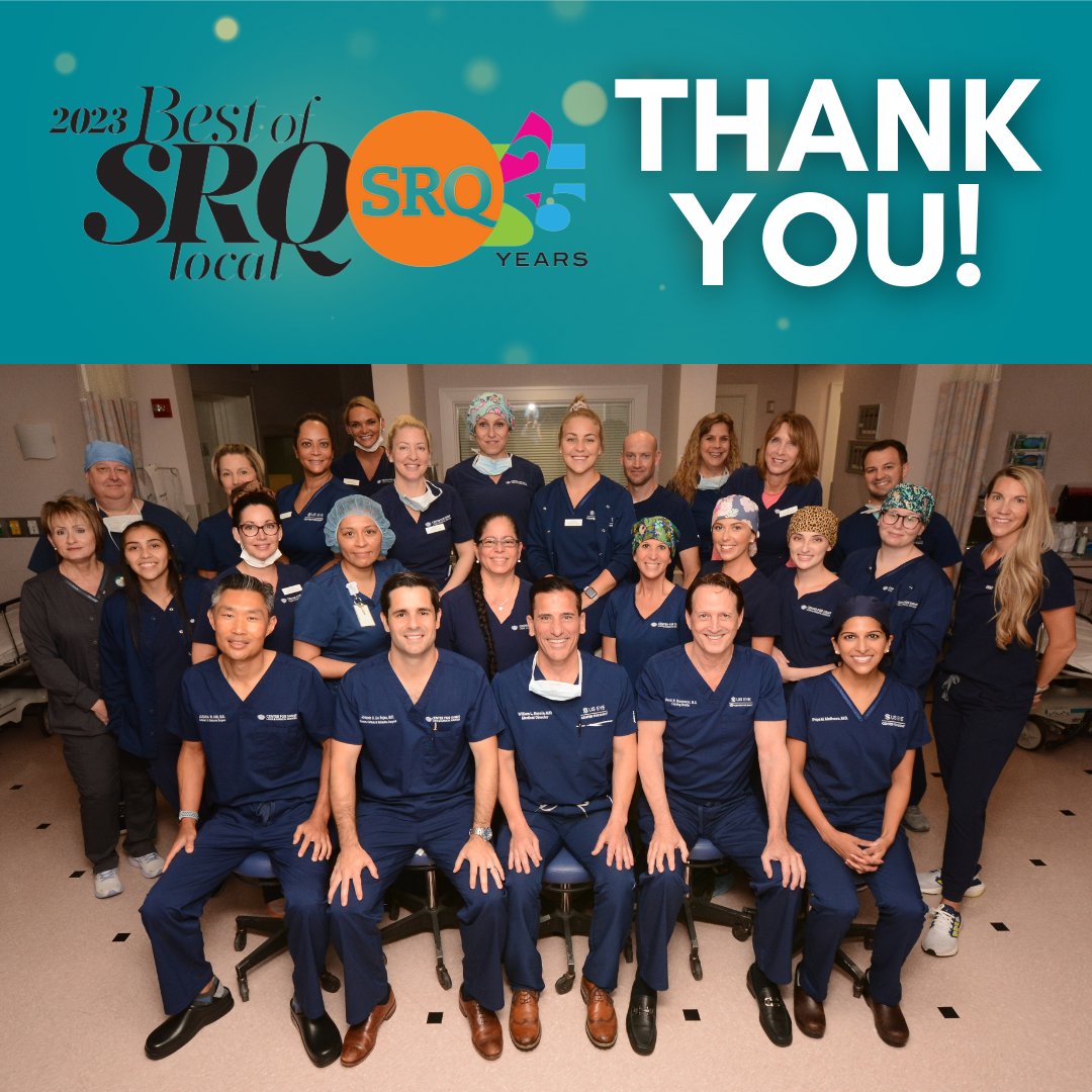 CFSsarasota's tweet image. Thank you for voting us Best Eyecare practice and Best Local Eyeglass Store in the @SRQMag Best of SRQ awards! We sincerely appreciate our wonderful community and look forward to providing exceptional eye care for years to come.

#BestofSRQ #SRQMag