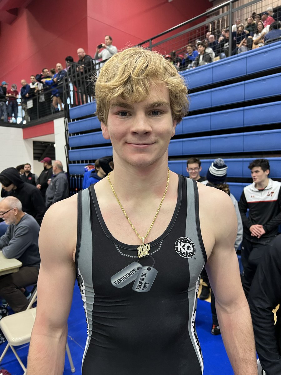 vandywrestling's tweet photo. Proud of our 2023 second to none award winner Rex Jacops.  Rex has spent 4 years displaying the qualities of who our school was named after, Matthew Vandegrift.  Selfless leader, sacrificed for the team, put others ahead of himself.  A lasting legacy!!
#vipertough https://t.co/UzWVt3q6IB