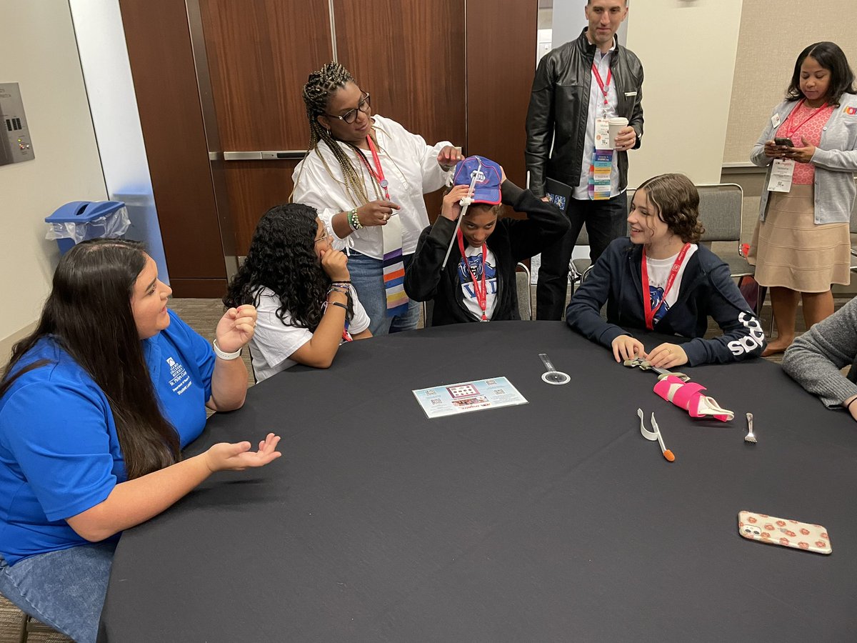 CadwellLaurie's tweet photo. ISD students learn about a career in occupational therapy from experts in the field. Thank you @AOTAInc for hosting us! #AOTAInspire2023 #isdstrong #isdacademies https://t.co/Sft1zrwhbp
