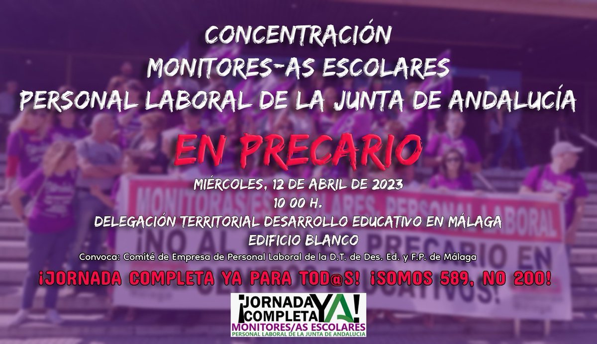 amparo09040322's tweet image. @Patricia_Pozo_ @JuanMa_Moreno @antoniosanz @_P_Q_R_ Seguro q le habrán comentado la carga de trabajo administrativo q tienen q soportar (quitando horas lectivas) debido a q SUS #monitorasenlucha siguen a insuficientes 20hrs No migajas de 200, todas a 35hrs