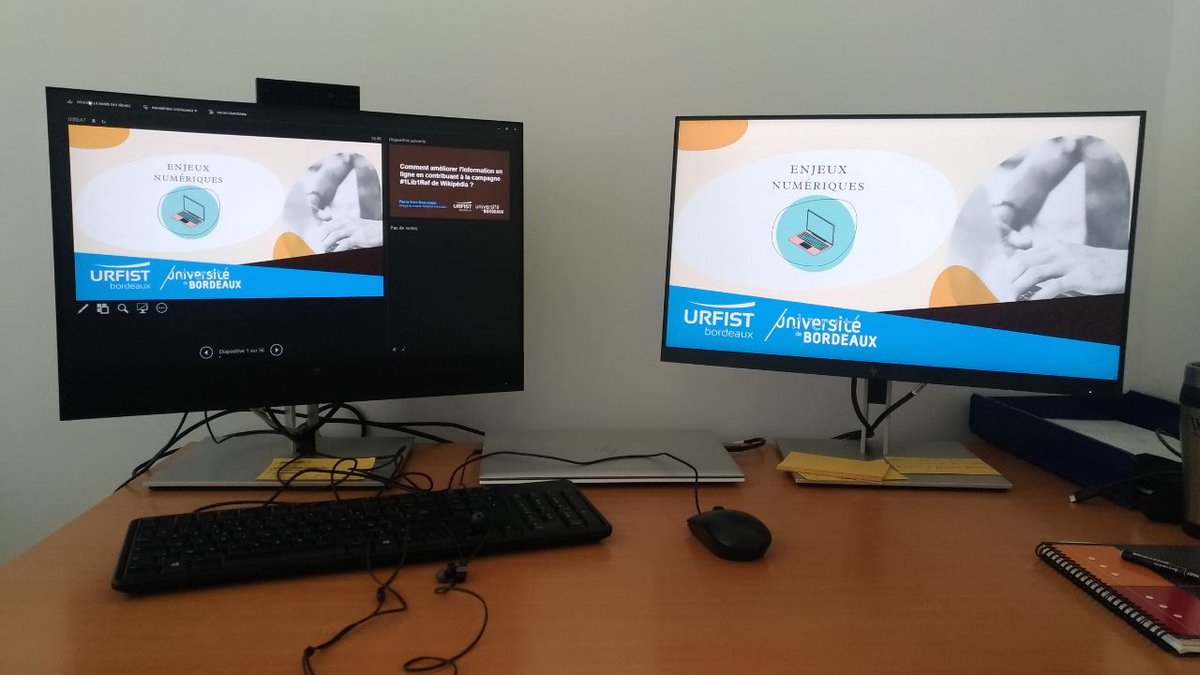 Pyb75's tweet photo. Tout est prêt pour la formation de mardi ! #1Lib1Ref https://t.co/rLoPkEgIuP