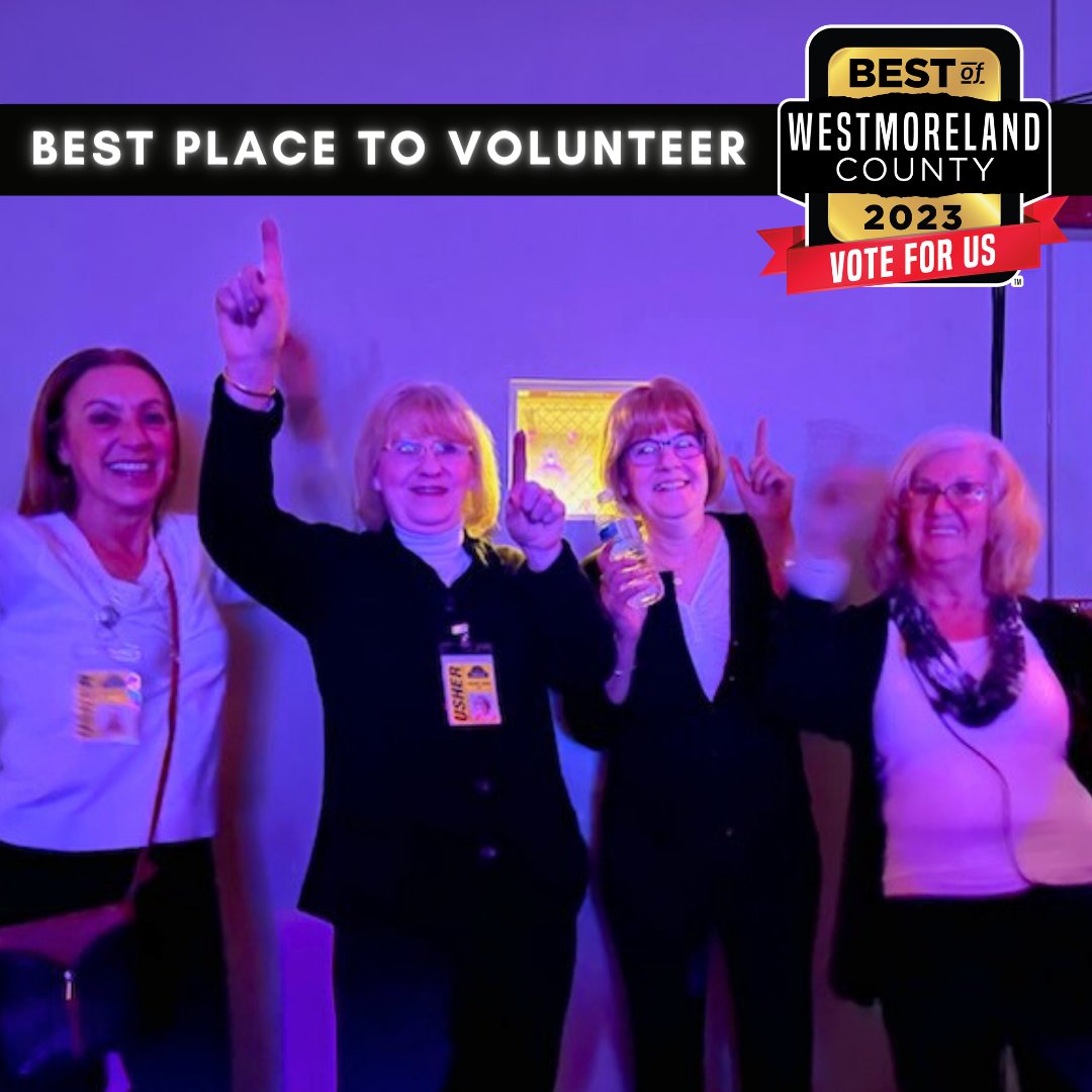 Just in time for #nationalvolunteerweek, The Palace Theatre has been nominated for Best of Westmoreland's 'Place the Volunteer' category! If you or someone you know loves being a part of our team, vote for us! ✅ View all the nominees and vote here: bestofwestmorelandcounty.com