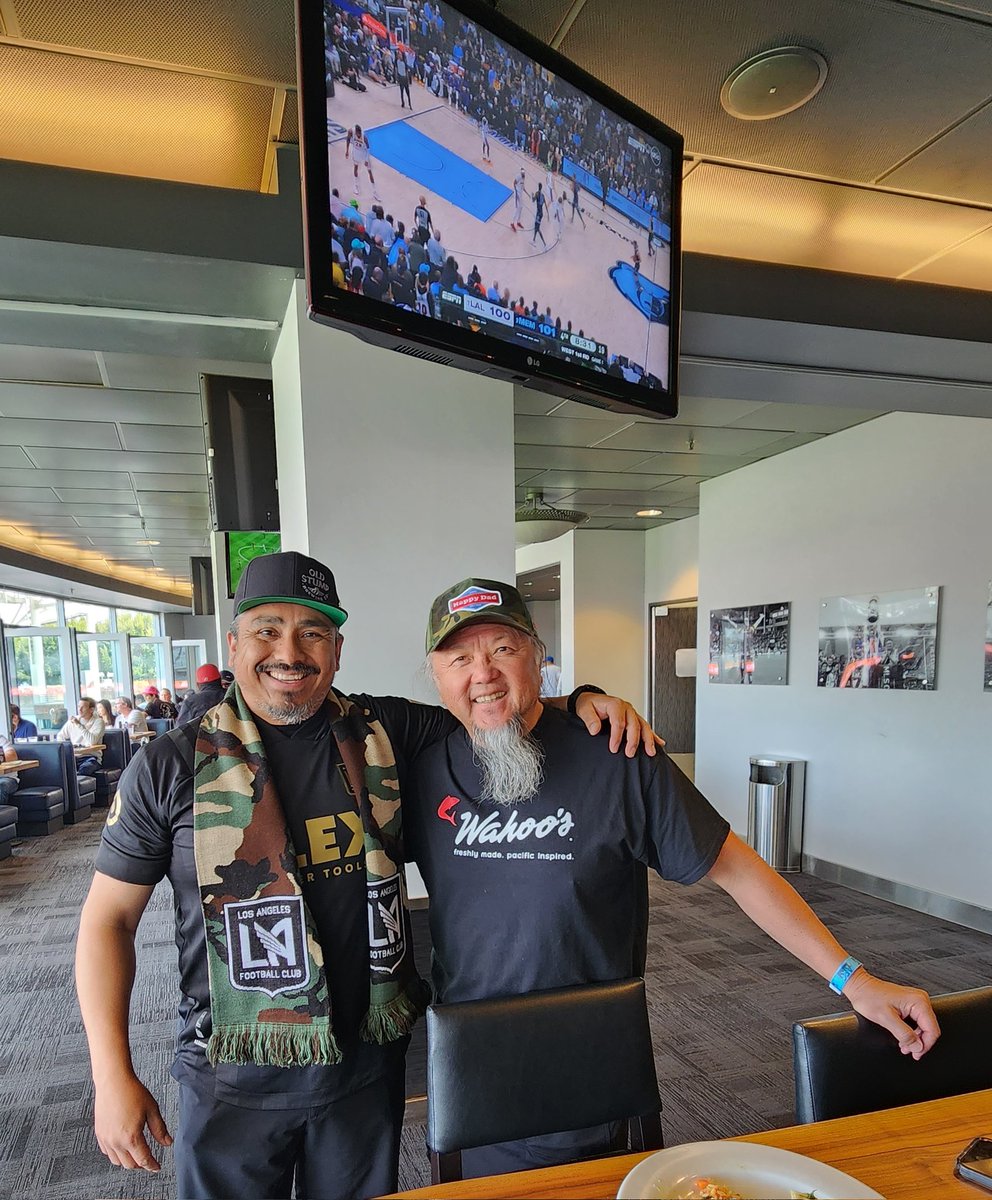 jarheadC45's tweet photo. The one and only Wing of @WahoosFishTaco Keep doing the good work - CA Love Drop. 
@LAFC vs. @LAGalaxy https://t.co/sciwgHmRTI