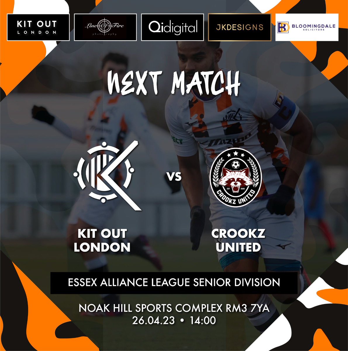 kol_cc's tweet photo. π Noak Hill Sports Complex, Romford, RM3 7YA
π @EssexAllianceFL
π 26/04/23
β° 14:00 GMT
ποΈ @CrookzUnited
.
.
.
#footballlove #kitoutlondon #london #soccer #grassrootsfootball #ballers #eastlondon #youtube #photo #facebook #instagram #twitter #socialmedia #ourcityourrules https://t.co/fD4VV68Ebv